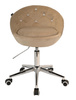 FOTEL HR948K LATTE WELUR CHROMOWANA PODSTAWA