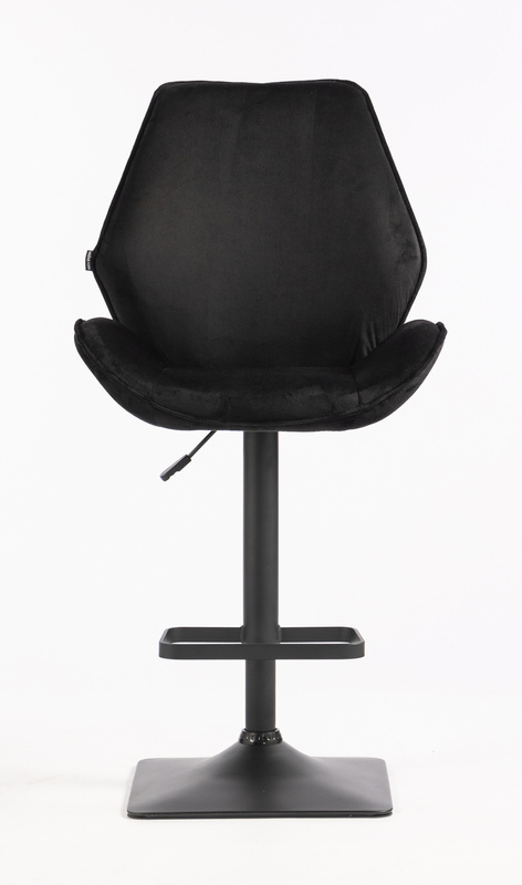FOTEL HR350KW CZARNY WELUR CZARNA PODSTAWA