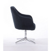 Fotel HR8516CK czarny welur krzyżak
