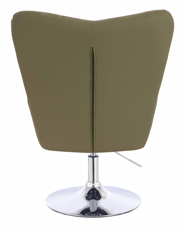 HOKER HR650N KHAKI EKOSKÓRA PREMIUM SOFT CHROMOWANA PODSTAWA