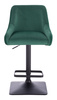 FOTEL HR920KW BUTELKOWA ZIELEŃ WELUR CZARNA PODSTAWA