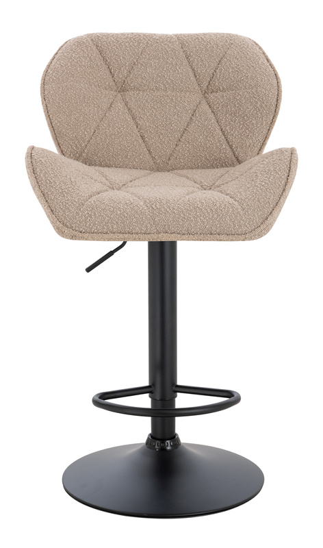 FOTEL HR111W LATTE BARANEK CZARNA PODSTAWA