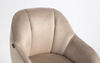 FOTEL HR2055N LATTE WELUR CZARNA PODSTAWA