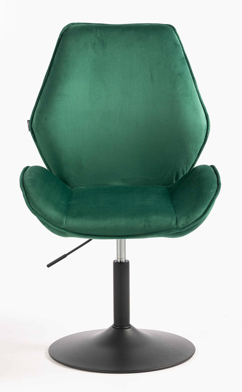 FOTEL HR350N BUTELKOWA ZIELEŃ WELUR CZARNA PODSTAWA