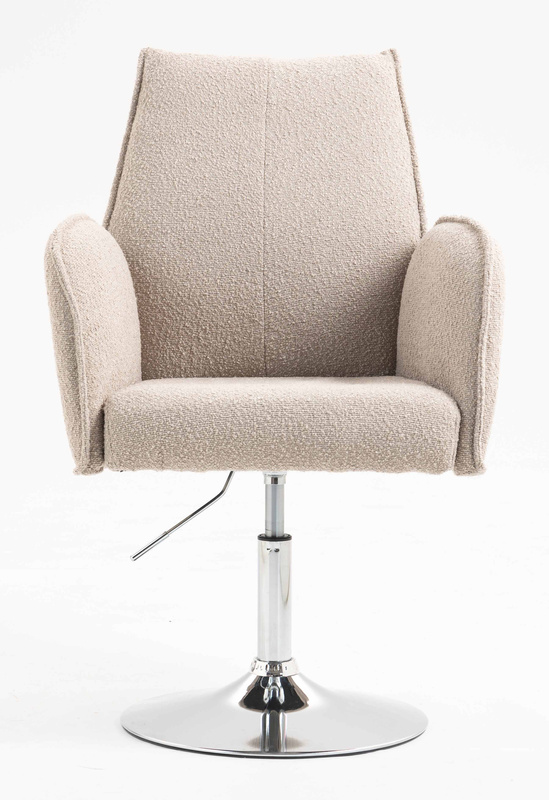 FOTEL HR280N LATTE BARANEK CHROMOWANA PODSTAWA