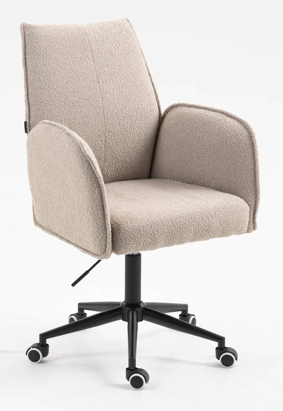 FOTEL HR280K LATTE BARANEK CZARNA PODSTAWA