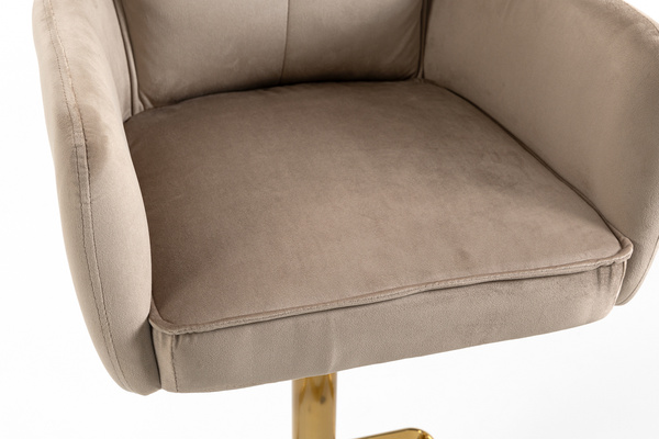 HOKER HR250KW LATTE WELUR  ZŁOTA PODSTAWA