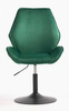 FOTEL HR350N BUTELKOWA ZIELEŃ WELUR CZARNA PODSTAWA