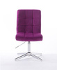 FOTEL HR7009CROSS FUKSJA WELUR