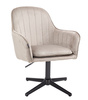 FOTEL HR2022CROSS LATTE WELUR CZARNA PODSTAWA