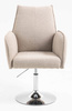 FOTEL HR280N LATTE BARANEK CHROMOWANA PODSTAWA