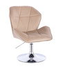 HOKER HR212N LATTE WELUR CHROMOWANA PODSTAWA