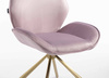 FOTEL HR350 PAJĄK WRZOSOWY WELUR ZŁOTA PODSTAWA