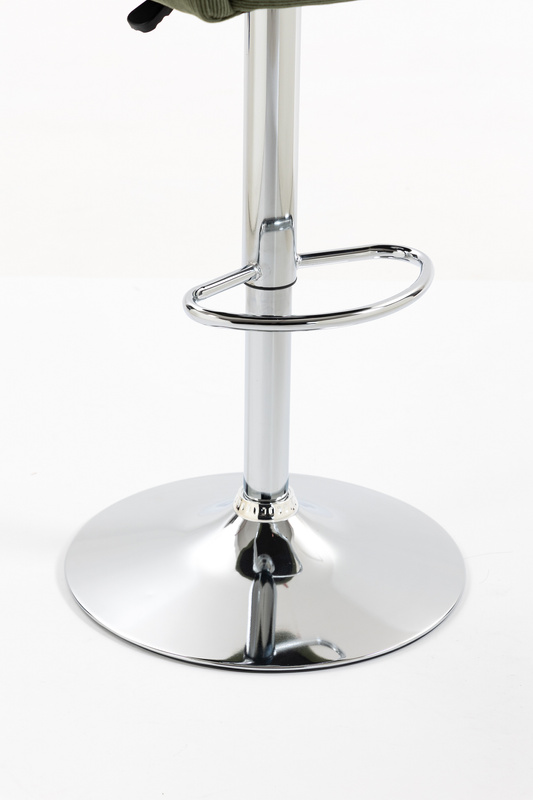 HOKER HR250W ZIELONY SZAŁWIA PREMIUM CORD SZTRUKS CHROMOWANA PODSTAWA