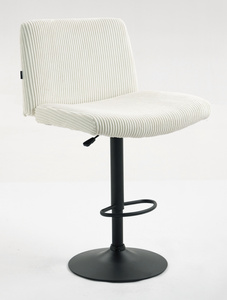 HOKER HR150W BIAŁY SZTRUKS CZARNA PODSTAWA