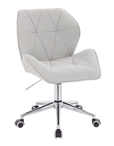 HOKER HR212K SZARY BARANEK CHROMOWANA PODSTAWA