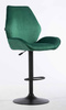 FOTEL HR350W BUTELKOWA ZIELEŃ WELUR CZARNA PODSTAWA
