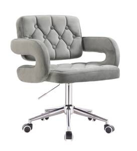 HOKER HR8403K STALOWY WELUR CHROMOWANA PODSTAWA