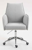 FOTEL HR280K SZARY BARANEK CHROMOWANA PODSTAWA