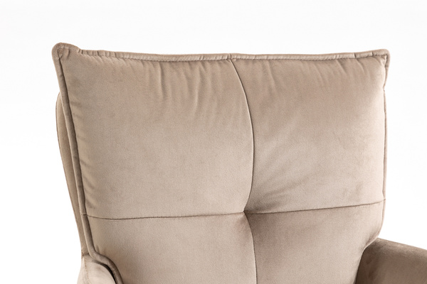 HOKER HR250CROSS LATTE WELUR  CHROMOWANA PODSTAWA