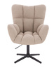 FOTEL HR650CROSS LATTE BARANEK CZARNA PODSTAWA
