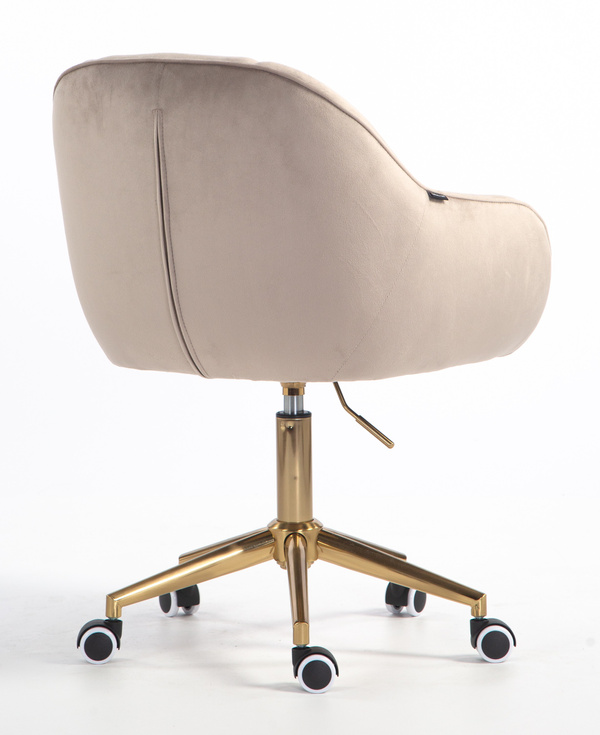 HOKER HR2055K LATTE WELUR ZŁOTA PODSTAWA