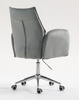 FOTEL HR280K STALOWY WELUR CHROMOWANA PODSTAWA