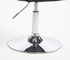 HOKER HR2055N CZARNY WELUR CHROMOWANA PODSTAWA