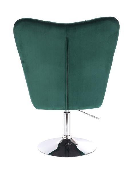 FOTEL HR650N BUTELKOWA ZIELEŃ WELUR