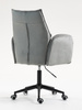 FOTEL HR280K STALOWY WELUR CZARNA PODSTAWA