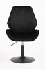 FOTEL HR350N CZARNY WELUR CZARNA PODSTAWA
