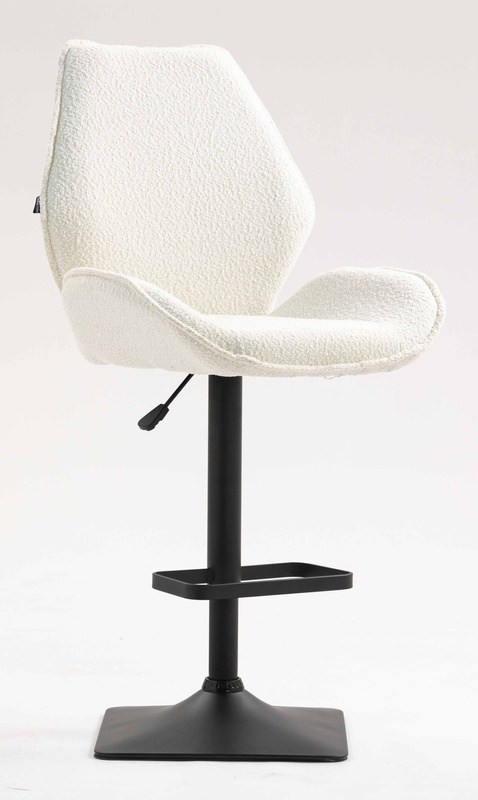 FOTEL HR350KW KREMOWY BARANEK CZARNA PODSTAWA