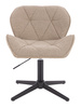 FOTEL HR111CROSS LATTE BARANEK CZARNA PODSTAWA