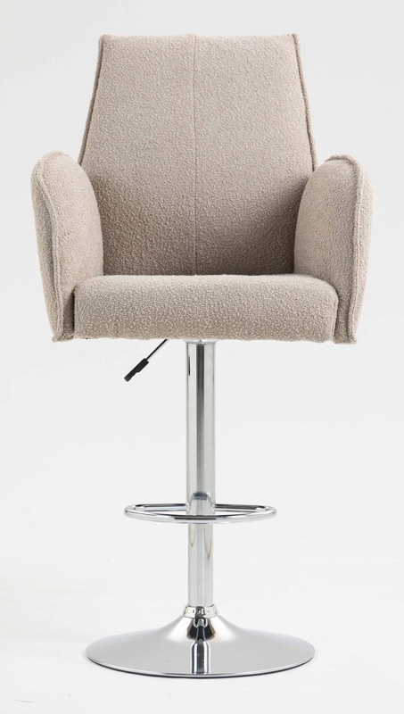FOTEL HR280W LATTE BARANEK CHROMOWANA PODSTAWA
