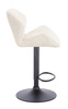 FOTEL HR111W KREMOWY BARANEK CZARNA PODSTAWA