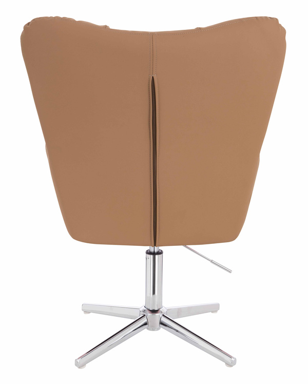 HOKER HR650CROSS KARMELOWY EKOSKÓRA PREMIUM SOFT CHROMOWANA PODSTAWA