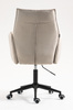 FOTEL HR280K LATTE WELUR CZARNA PODSTAWA