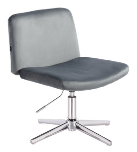 HOKER HR150CROSS GRAFITOWY WELUR CHROMOWANA PODSTAWA