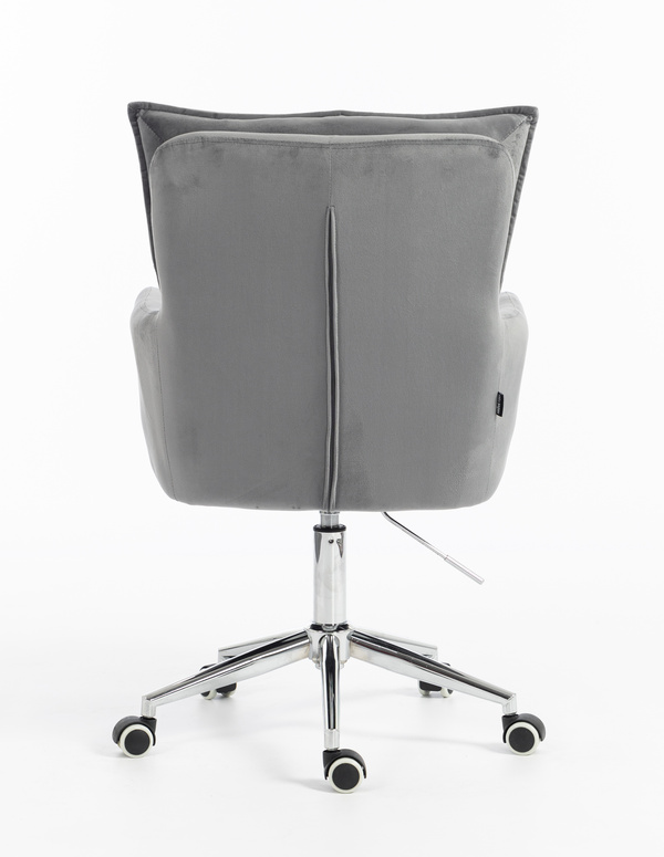 HOKER HR250K GRAFITOWY WELUR  CHROMOWANA PODSTAWA