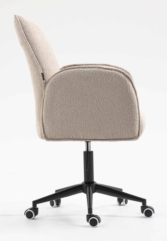 FOTEL HR280K LATTE BARANEK CZARNA PODSTAWA