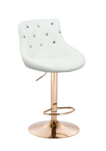 HOKER HR931W BIAŁY EKOSKÓRA ZŁOTA PODSTAWA