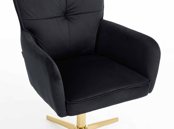 HOKER HR250CROSS CZARNY WELUR  ZŁOTA PODSTAWA