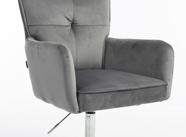 HOKER HR250CROSS GRAFITOWY WELUR  CHROMOWANA PODSTAWA