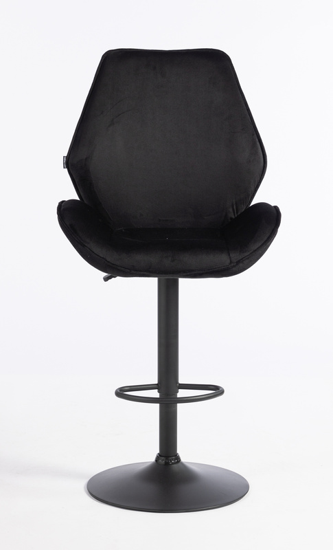 FOTEL HR350W CZARNY WELUR CZARNA PODSTAWA