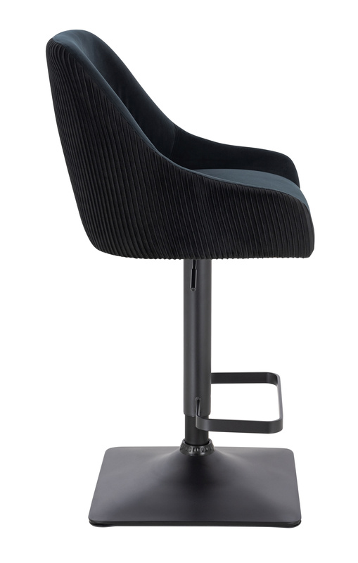 FOTEL HR920KW CZARNY WELUR CZARNA PODSTAWA