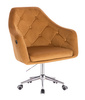 HOKER HR831K MIODOWY WELUR CHROMOWANA PODSTAWA