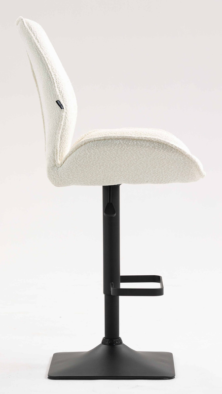 FOTEL HR350KW KREMOWY BARANEK CZARNA PODSTAWA