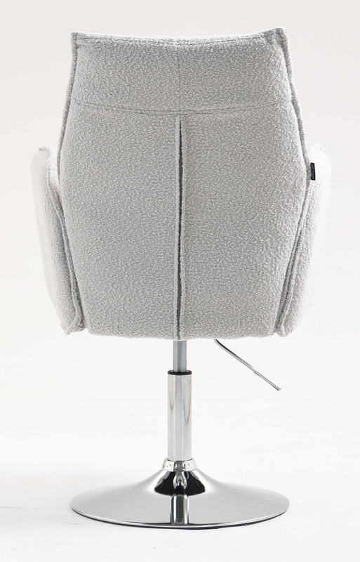 FOTEL HR280N SZARY BARANEK CHROMOWANA PODSTAWA
