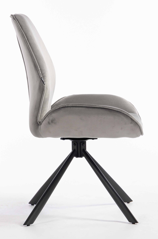 FOTEL HR350 PAJĄK STALOWY WELUR CZARNA PODSTAWA