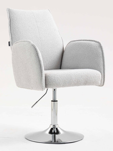 FOTEL HR280N SZARY BARANEK CHROMOWANA PODSTAWA